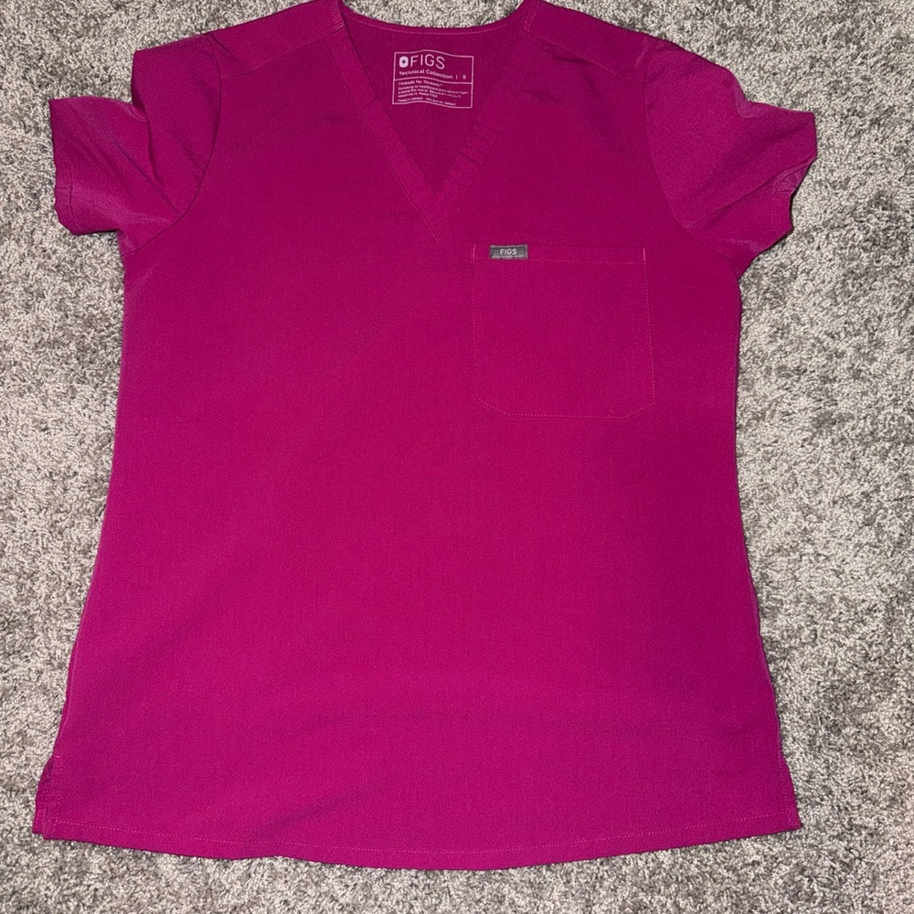 Figs Women's Pink Top and Bottoms - Set